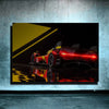 Contemporary Racing Car LED Light Art Prints - Inspirational Wall Decor for Home